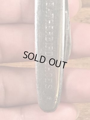 Peters Weatherbird Shoesのアドバタイジング物のヴィンテージポケットナイフ