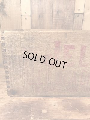 アンティークのJell-Oのヴィンテージウッドボックス