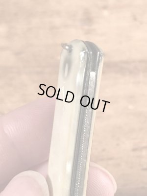 サンピエトロ大聖堂のシェル加工のビンテージ折り畳みナイフ