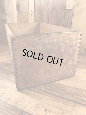 アンティークのJell-Oのビンテージ木箱