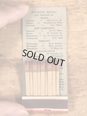 USアーミーのミリタリー物のビンテージマッチブック