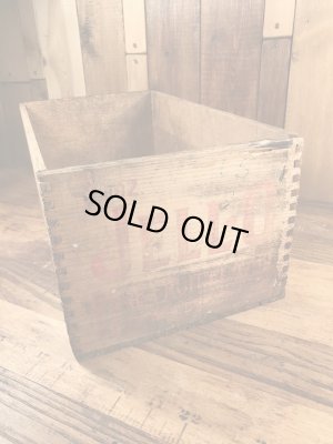 アンティークのJell-Oのビンテージ木箱