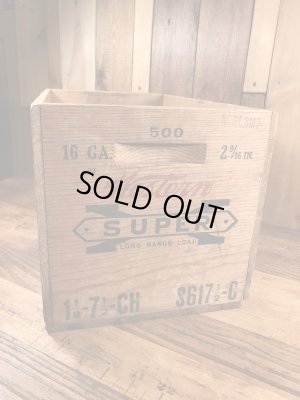 Western Cartridge Companyの弾薬が入っていたビンテージ木箱