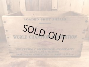 Western Cartridge Companyの弾薬が入っていたヴィンテージウッドボックス
