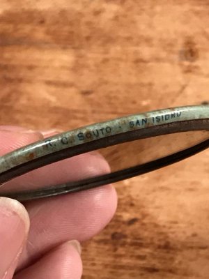 ヨーロッパの企業物のビンテージ手鏡