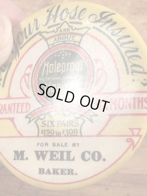 Holeproof Hosieryの企業物のビンテージ手鏡