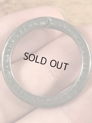 アドバタイジング物のノベルティのヴィンテージキーリング