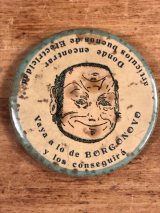 Vaya A Lo De Borgonovo Advertising Pocket Mirror　企業物　ビンテージ　ポケットミラー　手鏡　1910年代〜