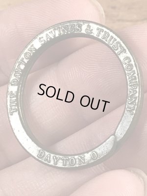 The Dayton Savings & Trust Companyの企業物のビンテージキーリング