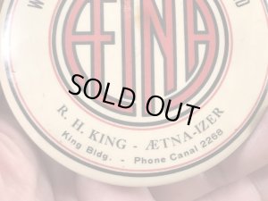 Aetna-Izerのアドバタイジング物のヴィンテージハンドミラー