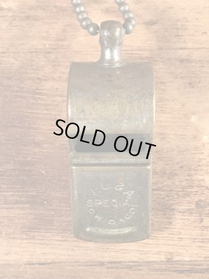 V.L.& A.Special Chicagoのボールチェーンが付いたビンテージ呼び笛