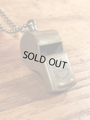 V.L.& A.Special Chicagoのボールチェーンが付いたヴィンテージホイッスル