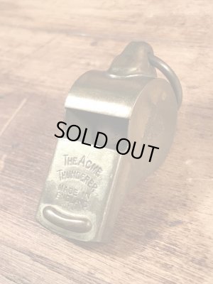 真鍮製のミリタリー物のヴィンテージホイッスル