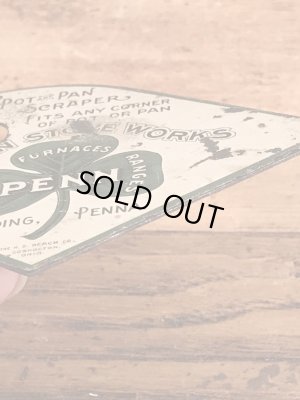 Mt Penn Stove Worksのアドバタイジング物のヴィンテージスクレーパー