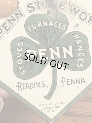 Mt Penn Stove Worksのアドバタイジング物のヴィンテージスクレーパー