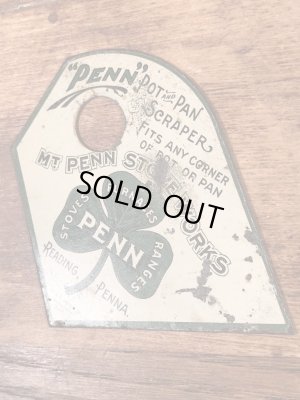 Mt Penn Stove Worksのアドバタイジング物のヴィンテージスクレーパー