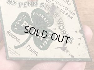 Mt Penn Stove Worksのアドバタイジング物のヴィンテージスクレーパー