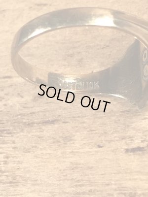 ジャスティン社製の10Kのビンテージカレッジリング