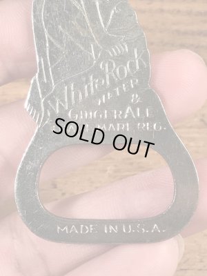 White Rock Water & Ginger Aleの女神のヴィンテージボトルオープナー