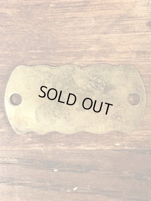 Kennel Licenseの真鍮製のヴィンテージドッグタグ