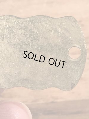 ブラス製のケンネルライセンスのビンテージドッグタグ