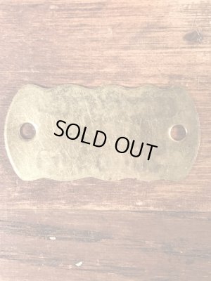 Kennel Licenseの真鍮製のヴィンテージドッグタグ