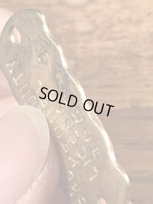 Kennel Licenseの真鍮製のヴィンテージドッグタグ