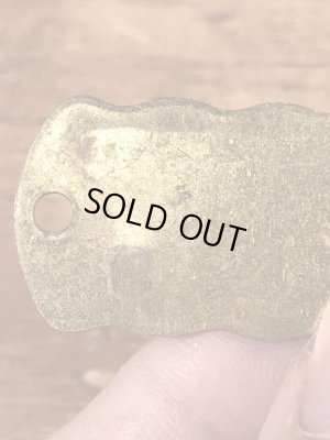 Kennel Licenseの真鍮製のヴィンテージドッグタグ