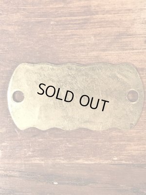 Kennel Licenseの真鍮製のヴィンテージドッグタグ