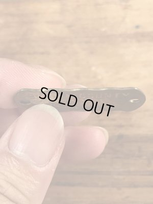 Kennel Licenseの真鍮製のヴィンテージドッグタグ