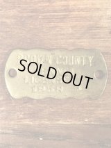 Brown County Kennel License Brass Tag　ケンネルライセンス　ビンテージ　ブラスタグ　50年代