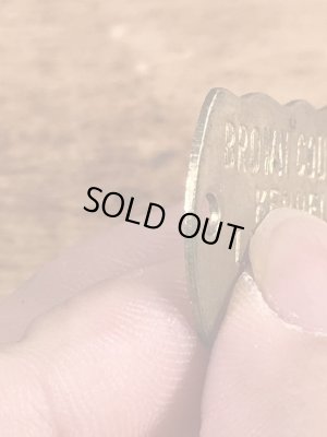 ブラス製のケンネルライセンスのビンテージドッグタグ