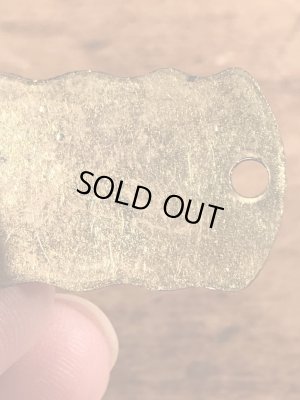 ブラス製のケンネルライセンスのビンテージドッグタグ