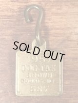 Dog Tax Brown County “587” Brass Tag　真鍮　ビンテージ　ドッグタグ　50年代