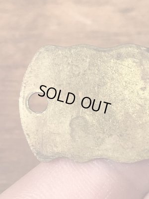 Kennel Licenseの真鍮製のヴィンテージドッグタグ