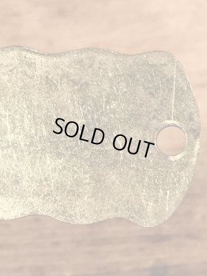 ブラス製のケンネルライセンスのビンテージドッグタグ