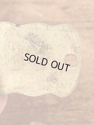ブラス製のケンネルライセンスのビンテージドッグタグ