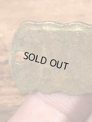 Kennel Licenseの真鍮製のヴィンテージドッグタグ