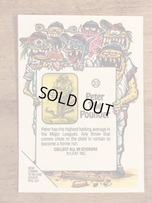 LEAF社製のBaseball Awesome All Starsの80’sヴィンテージステッカーカード