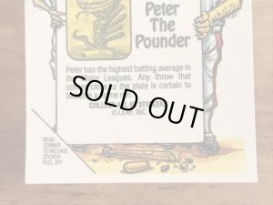 LEAF社製のベースボールモンスターの80年代ビンテージシールカード