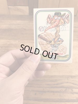 LEAF社製のベースボールモンスターの80年代ビンテージシールカード