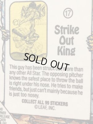 LEAF社製のBaseball Awesome All Starsの80’sヴィンテージステッカーカード