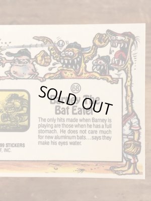 LEAF社製のベースボールモンスターの80年代ビンテージシールカード