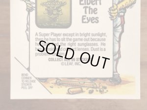 LEAF社製のベースボールモンスターの80年代ビンテージシールカード