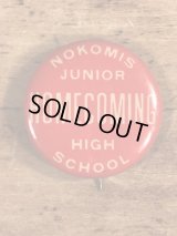 Nokomis Junior High School “Homecoming” Pin Back　ホームカミング　ビンテージ　缶バッジ　〜40年代