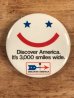 Discover Americaの企業物のビンテージ缶バッジ