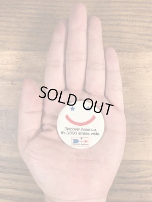 スマイルの企業物のヴィンテージ缶バッチ