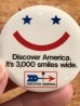 Discover Americaの企業物のビンテージ缶バッジ