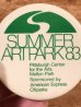 Summer Artpark 83のイベントのビンテージ缶バッジ