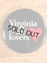 “Virginia Is For Lovers” Pin Back　メッセージ　ビンテージ　缶バッジ　70〜80年代